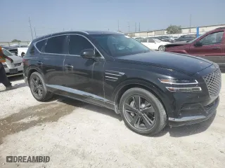 2022 Genesis GV80 with VIN KMUHBDSBXNU099121, listed as a Copart auction lot 64289034 with 28,009 mi miles and Salvage Title. Bid and sale history available at carsss.com. Image 4.