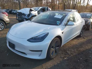 2022 Tesla Model 3 Long Range with VIN 5YJ3E1EB1NF109459, listed as a IAAI auction lot 41683960 with 20,997 mi miles. Bid and sale history available at carsss.com. Image 20.