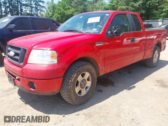 2007 Ford F-150 STX with VIN 1FTRX12W37KD27646, listed as a IAAI auction lot 42259231 with 186,713 mi miles and . Bid and sale history available at DreamBid. Image 2.