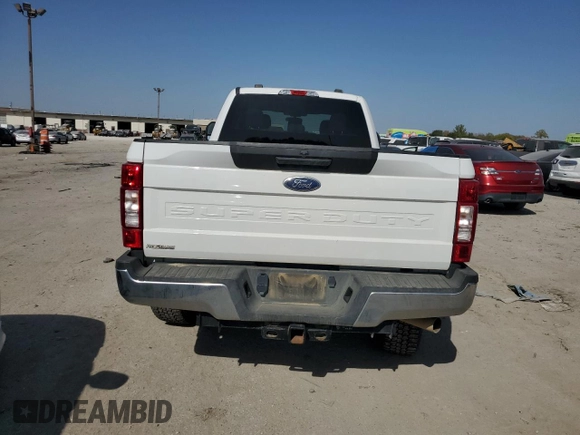 2021 Ford F-350 XL with VIN 1FT8W3B6XMEE13167, listed as a Copart auction lot 75465194 with 103,368 mi miles and Salvage Title. Bid and sale history available at DreamBid. Image 6.