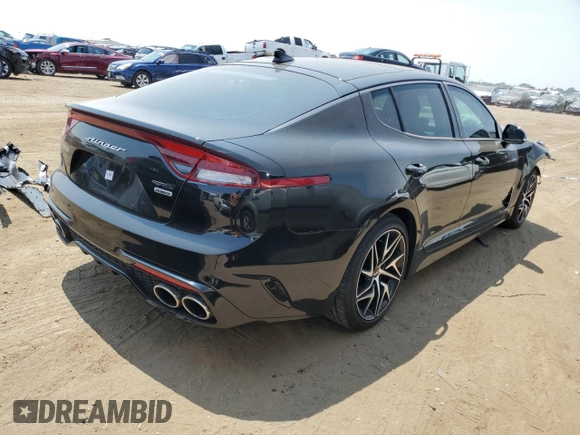 2022 Kia Stinger GT-Line with VIN KNAE35LD1N6117466, listed as a Copart auction lot 64859264 with 13,049 mi miles and Salvage Title. Bid and sale history available at DreamBid. Image 3.