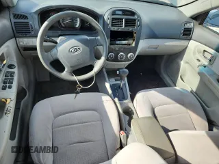 2007 Kia Spectra EX with VIN KNAFE121075394066, listed as a Copart auction lot 63238165 with 234,287 mi miles and Salvage title. Bid and sale history available at DreamBid. Image 8.