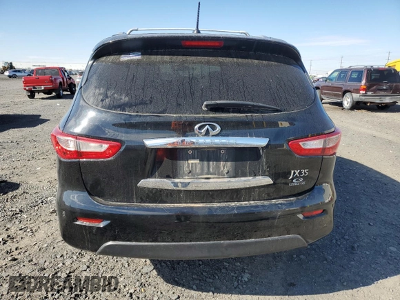 2013 Infiniti JX35 with VIN 5N1AL0MM0DC332920, listed as a Copart auction lot 73411804 with 178,502 mi miles and Salvage Title. Bid and sale history available at carsss.com. Image 6.