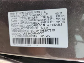 2022 Honda Odyssey Touring z VIN 5FNRL6H89NB020462, wystawiony jako Copart lot #65296455 z przebiegiem 52 058 mil mil oraz Szkoda całkowita • Salvage title. Historia ofert i sprzedaży dostępna na DreamBid. Obrazek 13.