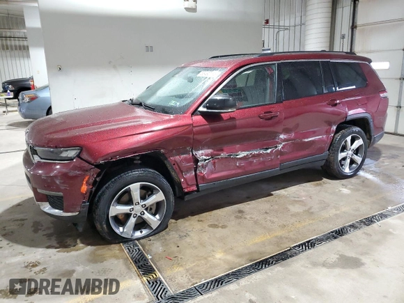 2021 Jeep Grand Cherokee Limited with VIN 1C4RJKBG1M8173351, listed as a Copart auction lot 56490185 with 46,604 mi miles and Salvage Title. Bid and sale history available at DreamBid. Image 1.