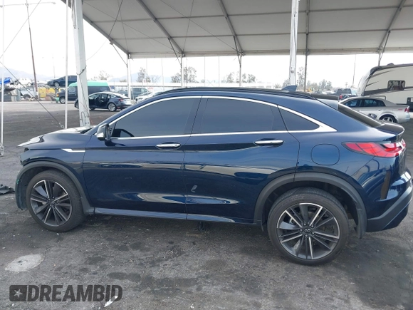 2022 Infiniti QX55 Essential with VIN 3PCAJ5K33NF115755, listed as a IAAI auction lot 41445124 with 19,852 mi miles and . Bid and sale history available at DreamBid. Image 15.