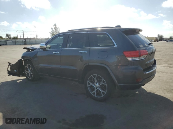 2019 Jeep Grand Cherokee Overland with VIN 1C4RJECG6KC615793, listed as a Copart auction lot 83371024 with 47,914 mi miles and Non Repairable. Bid and sale history available at carsss.com. Image 2.