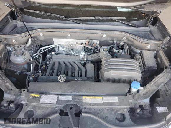 2022 Volkswagen Atlas SE with VIN 1V2HE2CA0NC228640, listed as a Copart auction lot 53285105 with 56,017 mi miles and Salvage title. Bid and sale history available at DreamBid. Image 12.