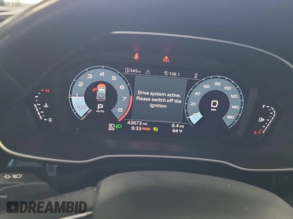 2023 Audi Q3 S line Premium with VIN WA1DECF34P1107427, listed as a IAAI auction lot 42845142 with 43,670 mi miles and . Bid and sale history available at DreamBid. Image 17.