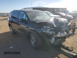 2021 Honda Pilot EX-L with VIN 5FNYF6H51MB088939, listed as a Copart auction lot 84930544 with 37,997 mi miles and Salvage Title. Bid and sale history available at DreamBid. Image 4.
