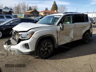 2024 Volkswagen Atlas SE z VIN 1V2HR2CA5RC503770, wystawiony jako Copart lot #48698795 z przebiegiem 26 387 mil mil oraz Szkoda całkowita • Salvage title. Historia ofert i sprzedaży dostępna na DreamBid. Obrazek 1.