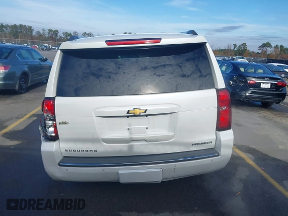 2019 Chevrolet Suburban LT with VIN 1GNSCJKC1KR146104, listed as a IAAI auction lot 41103371 with 108,727 mi miles. Bid and sale history available at carsss.com. Image 16.