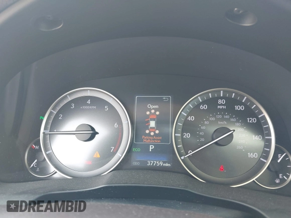 2016 Lexus ES with VIN JTHBK1GG0G2236091, listed as a IAAI auction lot 42018293 with 37,759 mi miles. Bid and sale history available at carsss.com. Image 7.