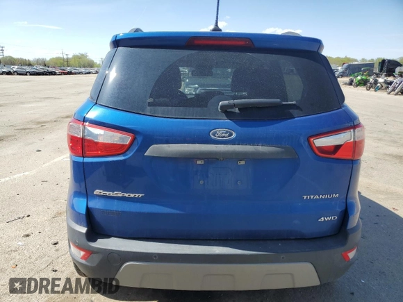 2019 Ford EcoSport Titanium with VIN MAJ6S3KL3KC254628, listed as a Copart auction lot 52992875 with 41,057 mi miles and Salvage Title. Bid and sale history available at DreamBid. Image 6.