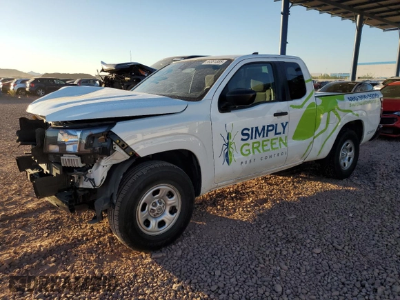 2022 Nissan Frontier S with VIN 1N6ED1CL1NN651831, listed as a Copart auction lot 56351385 with 58,468 mi miles and Salvage title. Bid and sale history available at DreamBid. Image 1.