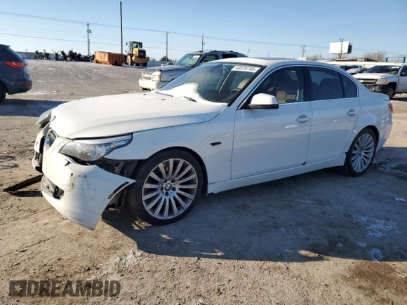2010 BMW 5 Series 550i with VIN WBANW5C5XACT34705, listed as a Copart auction lot 43878745 with Not Provided miles and Salvage Title. Bid and sale history available at DreamBid. Image 1.