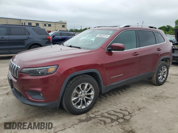2019 Jeep Cherokee Latitude Plus z VIN 1C4PJLLN3KD172295, wystawiony jako Copart lot #55422315 z przebiegiem 107 676 mil mil oraz Szkoda całkowita • Salvage title. Historia ofert i sprzedaży dostępna na DreamBid. Obrazek 1.