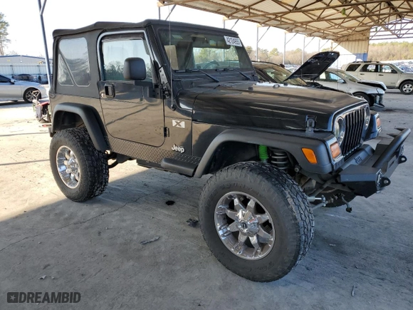 2006 Jeep Wrangler X with VIN 1J4FA39S36P728726, listed as a Copart auction lot 42124955 with 204,583 mi miles and Salvage Title. Bid and sale history available at carsss.com. Image 4.