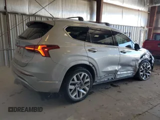 2021 Hyundai Santa Fe Calligraphy with VIN 5NMS5DAL0MH364340, listed as a Copart auction lot 44924695 with 48,324 mi miles and Salvage title. Bid and sale history available at DreamBid. Image 3.