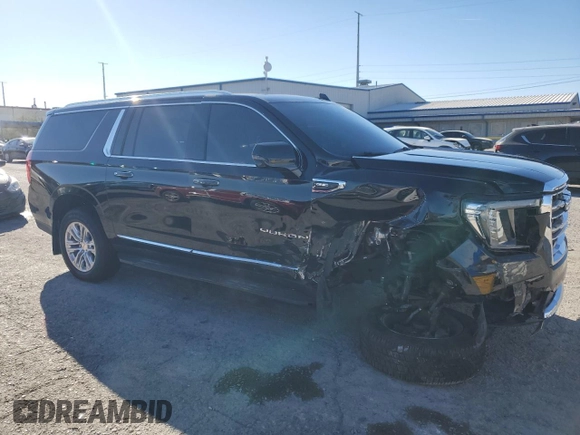 2021 GMC Yukon XL SLT with VIN 1GKS2GKD0MR471504, listed as a Copart auction lot 81838794 with 55,917 mi miles and Salvage Title. Bid and sale history available at carsss.com. Image 4.