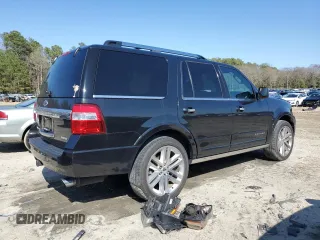 2015 Ford Expedition Platinum z VIN 1FMJU1MTXFEF42894, wystawiony jako Copart lot #51058815 z przebiegiem 130 673 mil mil oraz Szkoda całkowita • Salvage title. Historia ofert i sprzedaży dostępna na DreamBid. Obrazek 3.