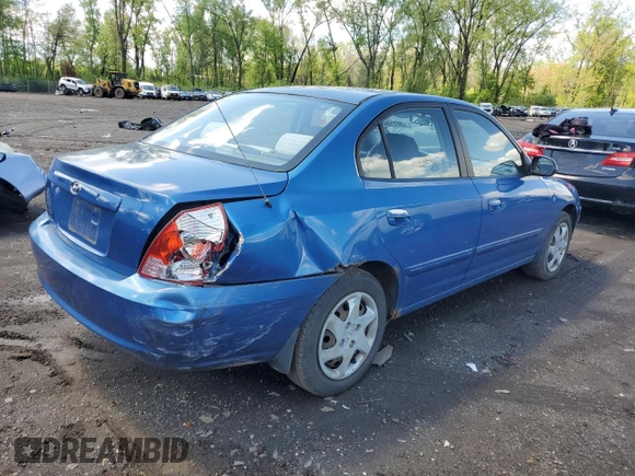 2005 Hyundai Elantra GLS z VIN KMHDN46D15U063723, wystawiony jako Copart lot #56113495 z przebiegiem 115 513 mil mil oraz Szkoda całkowita • Salvage title. Historia ofert i sprzedaży dostępna na DreamBid. Obrazek 3.