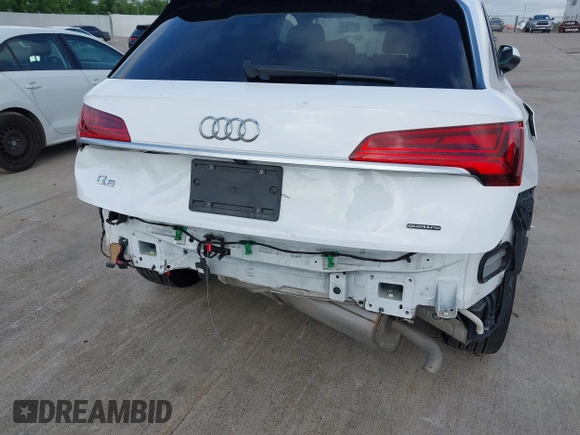 2022 Audi Q5 S line Premium Plus with VIN WA1EAAFY7N2088928, listed as a IAAI auction lot 42068146 with 42,956 mi miles and . Bid and sale history available at DreamBid. Image 6.
