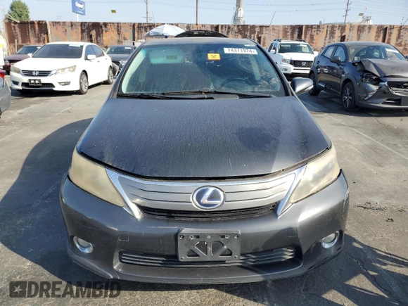 2010 Lexus HS with VIN JTHBB1BA7A2001522, listed as a Copart auction lot 74371974 with 225,215 mi miles and Clean Title. Bid and sale history available at carsss.com. Image 5.