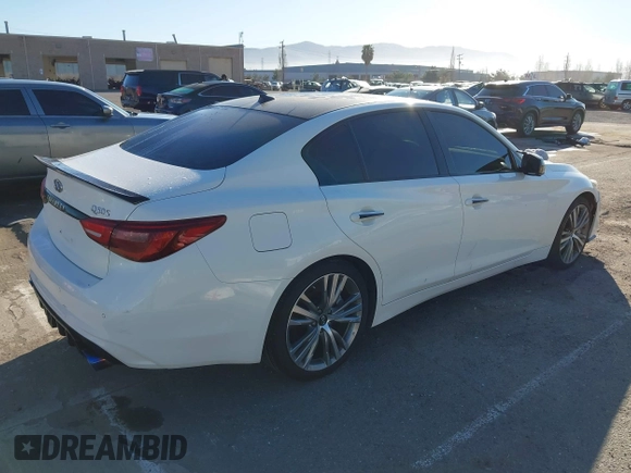 2020 Infiniti Q50 Edition 30 with VIN JN1EV7AP2LM200941, listed as a IAAI auction lot 41847776 with 70,349 mi miles and . Bid and sale history available at DreamBid. Image 4.