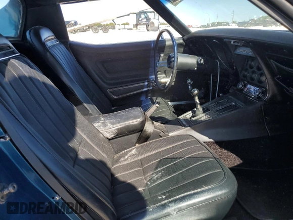 1972 Chevrolet Corvette with VIN 1Z37K2S513355, listed as a Copart auction lot 82448774 with 18,628 mi miles and Salvage title. Bid and sale history available at DreamBid. Image 10.