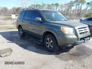 2006 Honda Pilot EX-L with VIN 2HKYF18786H506289, listed as a IAAI auction lot 41507906 with 283,470 mi miles and . Bid and sale history available at carsss.com. Image 1.