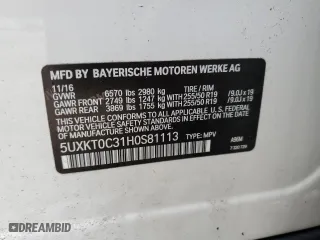 2017 BMW X5 xDrive40e iPerformance with VIN 5UXKT0C31H0S81113, listed as a Copart auction lot 51388455 with 104,955 mi miles and Clean Title. Bid and sale history available at carsss.com. Image 12.