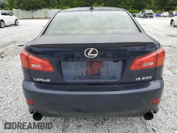 2008 Lexus IS 250 with VIN JTHBK262X85052613, listed as a Copart auction lot 60151025 with 355,990 mi miles and Salvage title. Bid and sale history available at DreamBid. Image 6.