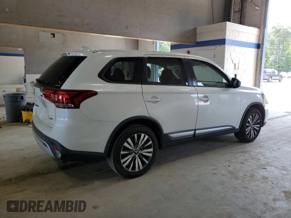 2019 Mitsubishi Outlander ES with VIN JA4AZ3A36KZ048504, listed as a Copart auction lot 59570195 with 92,473 mi miles and Salvage title. Bid and sale history available at DreamBid. Image 3.