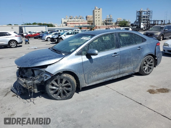 2023 Toyota Corolla Hybrid LE with VIN JTDBCMFE6P3015167, listed as a Copart auction lot 52114915 with 35,334 mi miles and Salvage Title. Bid and sale history available at carsss.com. Image 1.