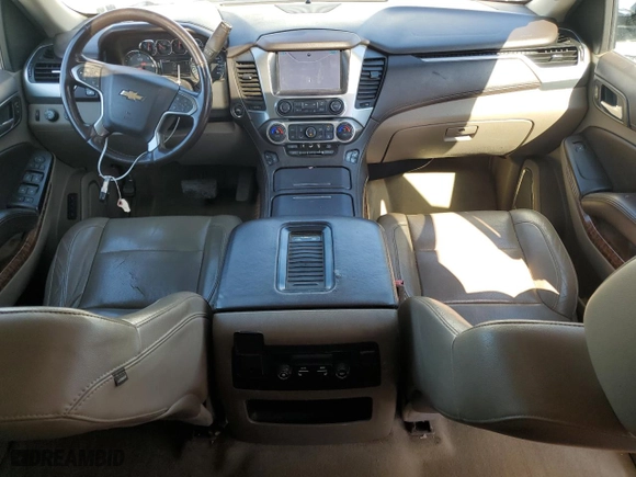 2015 Chevrolet Tahoe LTZ with VIN 1GNSKCKC9FR666040, listed as a Copart auction lot 44431875 with 233,166 mi miles and Salvage Title. Bid and sale history available at carsss.com. Image 8.