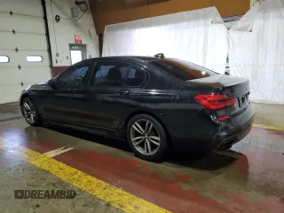 2019 BMW 7 Series 740i xDrive with VIN WBA7E4C50KGV28708, listed as a Copart auction lot 55141895 with 130,925 mi miles and Clean title. Bid and sale history available at DreamBid. Image 2.