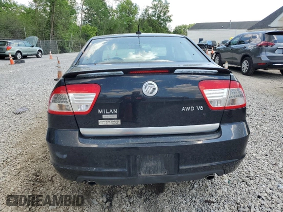 2008 Mercury Milan Premier with VIN 3MEHM02148R602813, listed as a Copart auction lot 68064454 with 121,307 mi miles and Salvage Title. Bid and sale history available at carsss.com. Image 6.