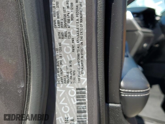 2023 Jeep Grand Cherokee Laredo with VIN 1C4RJKAG8P8751144, listed as a Copart auction lot 59958545 with 29,727 mi miles and Salvage title. Bid and sale history available at DreamBid. Image 13.
