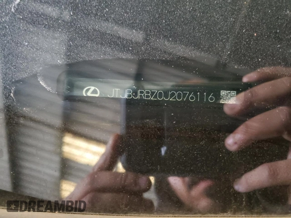 2018 Lexus NX 300h with VIN JTJBJRBZ0J2076116, listed as a Copart auction lot 59801065 with 67,158 mi miles and Salvage title. Bid and sale history available at DreamBid. Image 13.