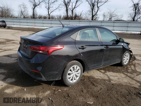 2022 Hyundai Accent SEL with VIN 3KPC24A64NE166750, listed as a Copart auction lot 39822123 with 10,520 mi miles. Bid and sale history available at carsss.com. Image 3.