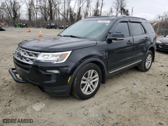 2018 Ford Explorer XLT with VIN 1FM5K8DH8JGA10942, listed as a Copart auction lot 47866425 with 92,997 mi miles and Salvage Title. Bid and sale history available at carsss.com. Image 1.