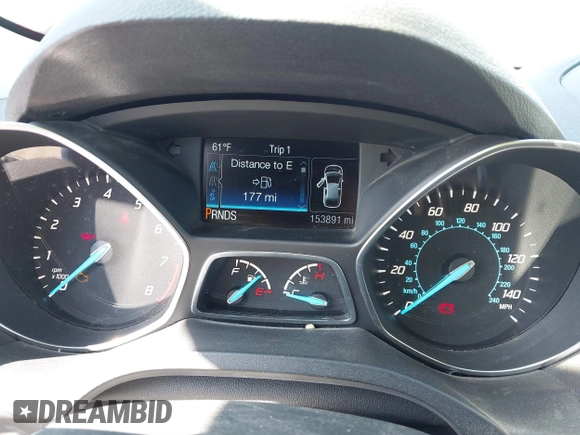 2015 Ford Escape SE with VIN 1FMCU0GX3FUC80207, listed as a IAAI auction lot 41665897 with 153,891 mi miles. Bid and sale history available at carsss.com. Image 7.