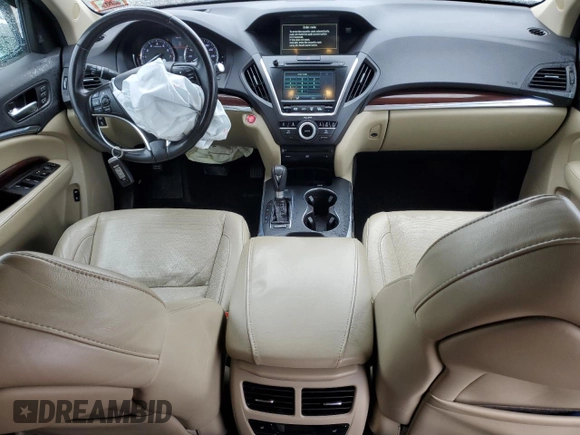2015 Acura MDX Advance with VIN 5FRYD4H87FB031277, listed as a Copart auction lot 51446755 with 131,059 mi miles and Salvage title. Bid and sale history available at DreamBid. Image 8.