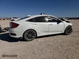 2021 Honda Civic Sedan EX-L with VIN 2HGFC1F77MH704503, listed as a Copart auction lot 48306905 with 54,215 mi miles and Salvage Title. Bid and sale history available at carsss.com. Image 3.