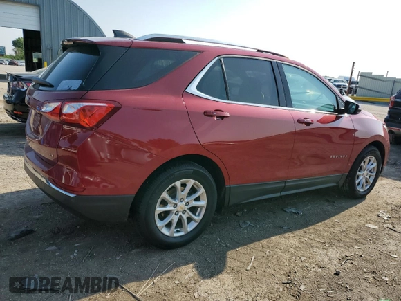2018 Chevrolet Equinox LT with VIN 2GNAXJEV8J6342094, listed as a Copart auction lot 60083725 with Not provided miles and Salvage title. Bid and sale history available at DreamBid. Image 3.