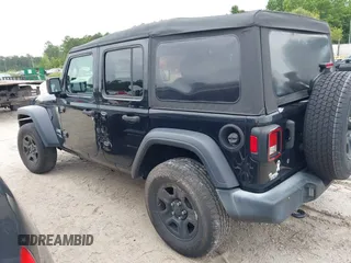 2019 Jeep Wrangler Unlimited Sport S with VIN 1C4HJXDG1KW603345, listed as a IAAI auction lot 42474523 with 90,048 mi miles and . Bid and sale history available at DreamBid. Image 3.