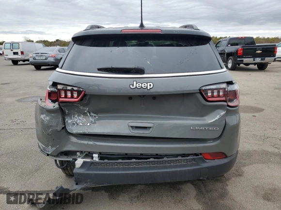2022 Jeep Compass (RED) Edition with VIN 3C4NJDCB9NT169032, listed as a Copart auction lot 47925455 with 29,915 mi miles and Salvage title. Bid and sale history available at DreamBid. Image 6.