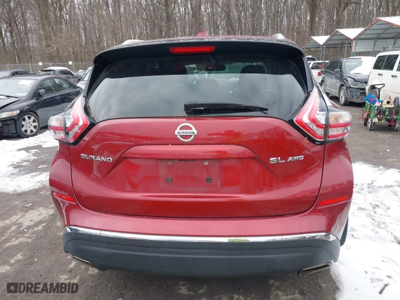 2015 Nissan Murano SL with VIN 5N1AZ2MH2FN284843, listed as a IAAI auction lot 41289071 with 77,162 mi miles. Bid and sale history available at carsss.com. Image 16.