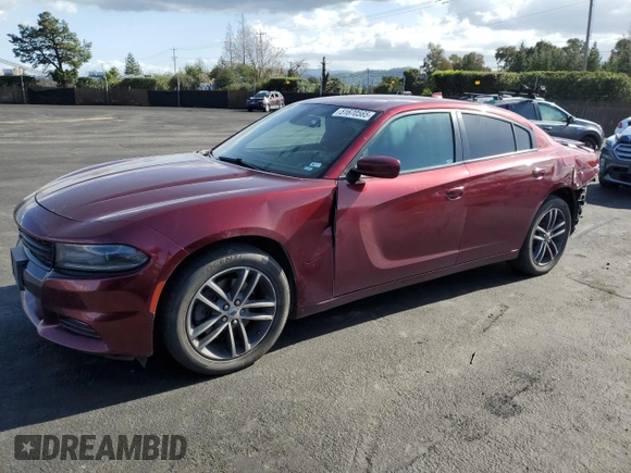 2019 Dodge Charger SXT with VIN 2C3CDXJG4KH757928, listed as a Copart auction lot 51670565 with 93,406 mi miles and Salvage Title. Bid and sale history available at DreamBid. Image 1.
